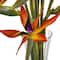 2.5ft. Bird of Paradise Flowers in Glass Cylinder Vase